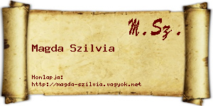 Magda Szilvia névjegykártya